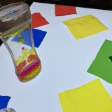 ライトテーブルで遊んだよ