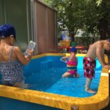 ３歳児クラス　プール遊び