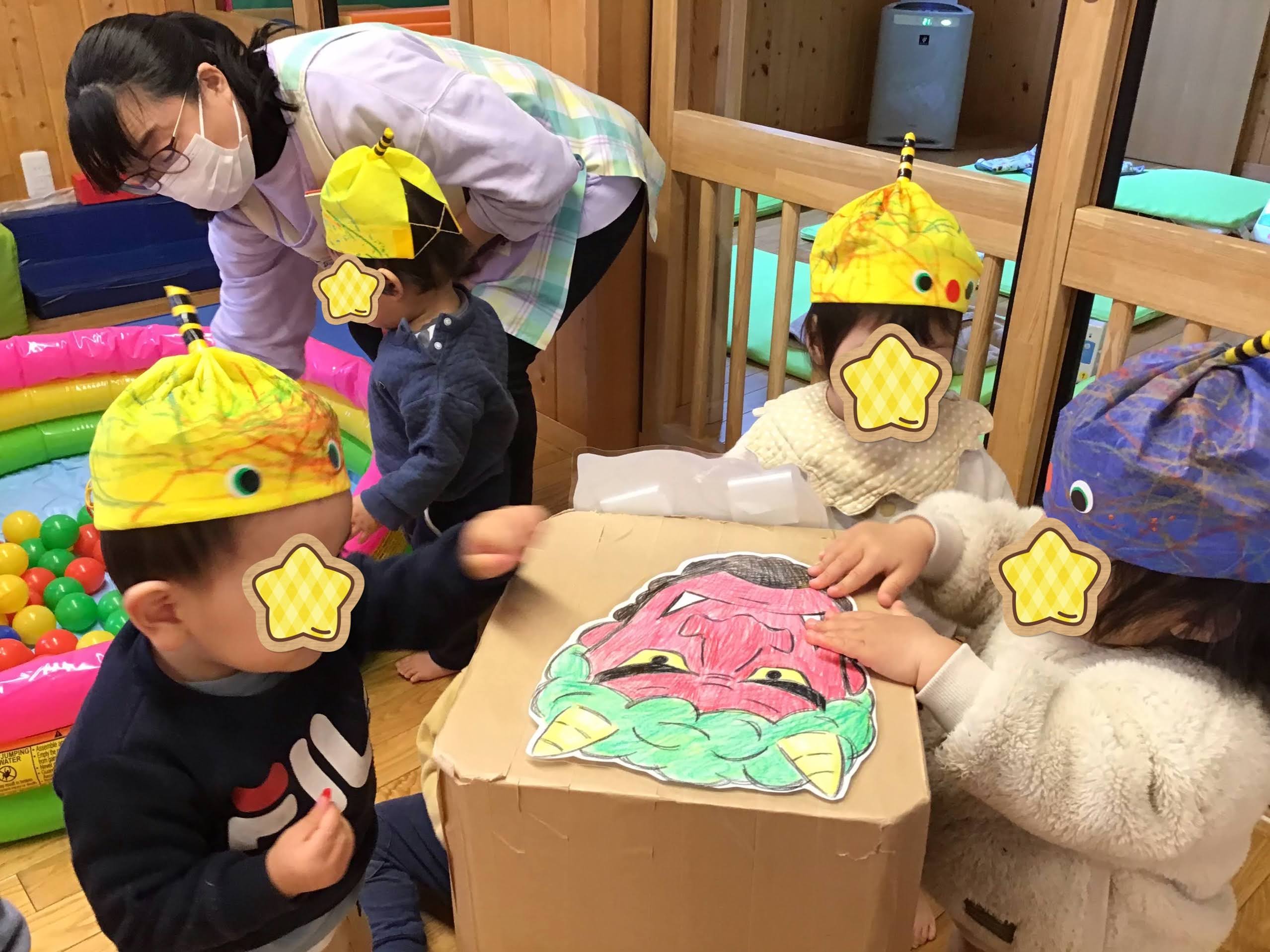 節分の日 | 空の鳥保育園 ［世田谷区 野毛］｜ 社会福祉法人ナオミの会